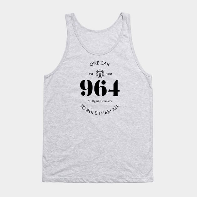 964 - One Car To Rule Them All - White Tank Top by v55555